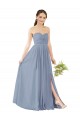 Sleeveless Sweetheart Open Back Soft Chiffon A-Line Evening Gowns / Bridesmaid Dress Brisbane
