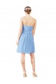 Sleeveless Periwinkle Sweetheart Open Back Soft Chiffon A-Line Bridesmaid Dress Brisbane