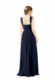 Sleeveless Square Neck Open Back Soft Chiffon A-Line Bridesmaid Dress Brisbane