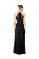 Sleeveless Hunter Halter Neck Keyhole Back Soft Chiffon A-Line Bridesmaid Dress Brisbane