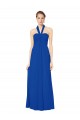 Sleeveless Halter Neck Open Back Chiffon A-Line Bridesmaid Dress Brisbane
