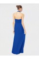 Sleeveless Halter Neck Open Back Chiffon A-Line Bridesmaid Dress Brisbane