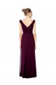Sleeveless Off the Shoulder Open Back Soft Chiffon A-Line Bridesmaid Dresses Brisbane
