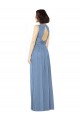 Sleeveless Bateau Neck Open Back Soft Chiffon A-Line Bridesmaid Dress Brisbane