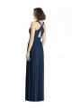 Sleeveless Dark Navy V-Neck Chiffon A-Line Bridesmaid Dress Brisbane