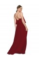 Sleeveless Spaghetti Straps Criss Cross Open Back Chiffon A-Line Bridesmaid Dress Brisbane