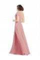 Sleeveless Bliss Pink One Shoulder Chiffon A-Line Bridesmaid Dress / Evening Dress Brisbane