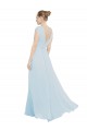 Sleeveless Sea Glass V-Neck Soft Chiffon A-Line Bridesmaid Dress Brisbane