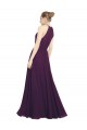 Sleeveless Grape Halter Neck Keyhole Back Chiffon A-Line Bridesmaid Dress / Evening Dress Brisbane