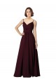 Sleeveless V-Neck Soft Chiffon A-Line Bridesmaid Gown Brisbane