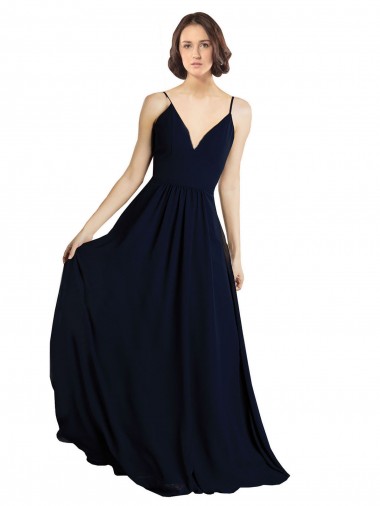 Sleeveless V-Neck Chiffon A-Line Bridesmaid Dress & Gowns Brisbane