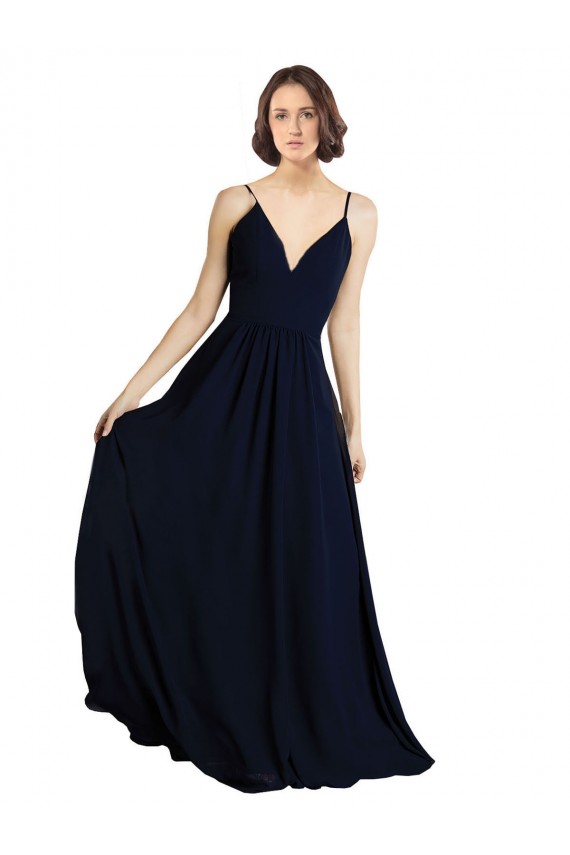 Sleeveless V-Neck Chiffon A-Line Bridesmaid Dress & Gowns Brisbane