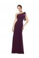 Sleeveless One Shoulder Soft Chiffon A-Line Bridesmaid Dresses Brisbane
