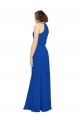 Sleeveless Jewel Neck Soft Chiffon A-Line Bridal Party Dress Brisbane