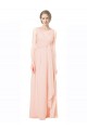 Sleeveless V-Neck V-Back Chiffon A-Line Wedding Party Dress Brisbane