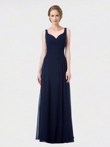 Sleeveless Sweetheart Low Back Lxue Chiffon A-Line Bridesmaid Dress Brisbane