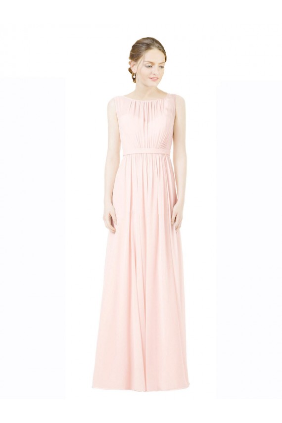 Sleeveless Sweetheart V-Back Soft Chiffon A-Line Bridesmaid Dress Brisbane