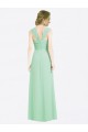 Cap Sleeves Sweetheart V-Back Soft Chiffon A-Line Bridesmaid Dress Brisbane