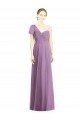 Flutter Sleeves One Shoulder Open Back Soft Chiffon A-Line Formal Dress / Bridesmaid Dress Brisbane