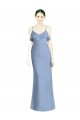 Sleeveless Spaghetti Straps Open Back Soft Chiffon A-Line Bridesmaid Dresses Brisbane