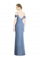 Cold Shoulder Off the Shoulder Open Back Soft Chiffon A-Line Formal Evening Gown / Bridesmaid Dress Brisbane