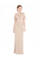 Sleeveless Off the Shoulder Soft Chiffon & Lace A-Line Prom Dress / Bridesmaid Dress Brisbane