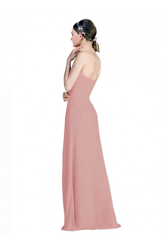 Sleeveless Sweetheart Low Back Soft Chiffon A-Line Bridesmaid Dress / Formal Dress Brisbane
