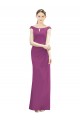 Sleeveless Boat Neck Soft Chiffon Mermaid Bridesmaid Dress Brisbane