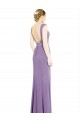 Sleeveless Boat Neck Low Back Soft Chiffon A-Line Formal Dress / Bridesmaid Dress Brisbane
