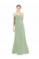Sleeveless Smoke Green Sweetheart Soft Chiffon A-Line Bridesmaid Dress Brisbane