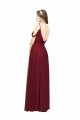 Sleeveless Off the Shoulder Low Back Chiffon A-Line Bridesmaid Dress / Evening Dress Brisbane