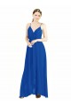 Sleeveless Spaghetti Straps Open Back Luxe Chiffon A-Line Bridesmaid Dress Brisbane