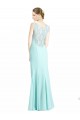 Sleeveless V-Neck Soft Chiffon & Lace Mermaid Bridesmaid Dress Brisbane