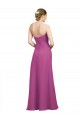 Sleeveless Wild Berry Sweetheart Open Back Soft Chiffon A-Line Bridesmaid Dress Brisbane