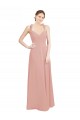Sleeveless Bliss Pink Sweetheart Open Back Chiffon A-Line Bridesmaid Dress / Evening Dress Brisbane