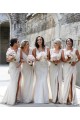 Sleeveless V-Neck Low Back Soft Chiffon A-Line Bridesmaid Dress Brisbane