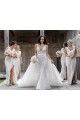 Sleeveless V-Neck Low Back Soft Chiffon A-Line Bridesmaid Dress Brisbane