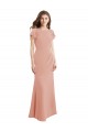 Sleeveless Boat Neck Low Back Soft Chiffon Mermaid Prom Dress / Bridesmaid Dress Brisbane