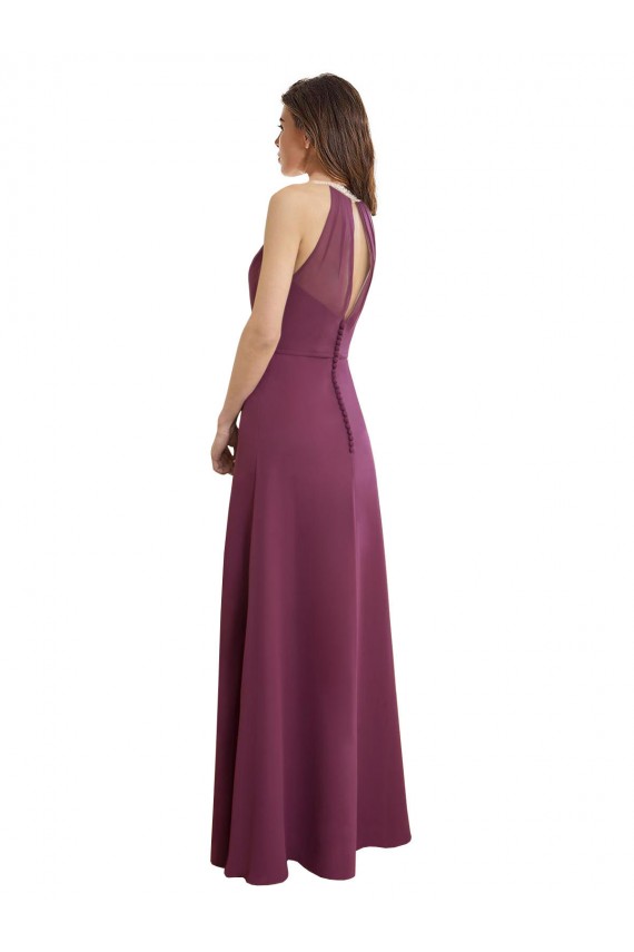 Sleeveless Sweetheart Keyhole Back Chiffon A-Line Bridesmaid Dress / Evening Gowns Brisbane