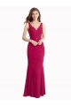 Sleeveless V-Neck V-Back Soft Chiffon Mermaid Prom Dress / Bridesmaid Dress Brisbane
