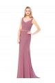 Sleeveless Sweetheart Low Back Soft Chiffon Sheath Prom Dress / Bridesmaid Dress Brisbane