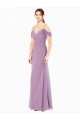 Sleeveless Off the Shoulder Soft Chiffon Sheath Bridesmaid Dress / Formal Dress Brisbane