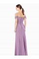 Sleeveless Off the Shoulder Soft Chiffon Sheath Bridesmaid Dress / Formal Dress Brisbane