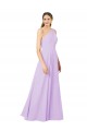 Sleeveless One Shoulder Soft Chiffon Sheath Formal Evening Gown / Bridesmaid Dress Brisbane