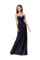 Sleeveless Dark Navy Sweetheart Soft Chiffon Sheath Bridesmaid Dress Brisbane