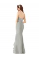 Sleeveless Dark Navy Sweetheart Soft Chiffon Sheath Bridesmaid Dress Brisbane