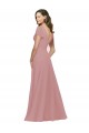 Flutter Sleeves Dusty Pink V-Neck V-Back Chiffon A-Line Bridesmaid Dress / Evening Dress Brisbane