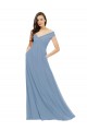 Sleeveless Off the Shoulder Chiffon A-Line Bridesmaid Dress / Evening Gowns Brisbane