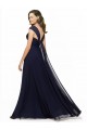 Sleeveless Dark Navy Sweetheart Chiffon A-Line Bridesmaid Gowns Brisbane