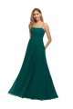 Sleeveless Hunter Spaghetti Straps Low Back Soft Chiffon A-Line Bridesmaid Dress Brisbane
